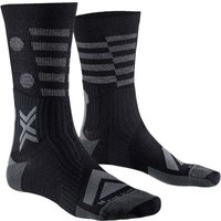 X-SOCKS Gravel Perform Merino Crew Fahrradsocken B036 - black/charcoal 45-47 von X-SOCKS