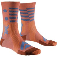 X-SOCKS Gravel Perform Merino Crew Fahrradsocken O010 - sunset/twyce blue 35-38 von X-SOCKS