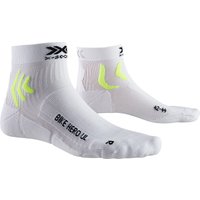 X-SOCKS Hero Ul Fahrradsocken arctic white/phyton yellow 39-41 von X-SOCKS