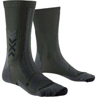 X-SOCKS Hike Discover Crew Wandersocken E014 - dark sage/black 39-41 von X-SOCKS