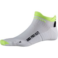 X-SOCKS Pro Cut Fahrradsocken arctic white/phyton yellow 39-41 von X-SOCKS