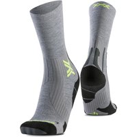 X-SOCKS Run Perform Warm Crew Laufsocken G741 - rhino grey/canary 35-38 von X-SOCKS