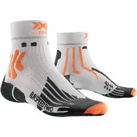 X-SOCKS Run Speed Two 4.0 Laufsocken Herren W316 - arctic white/trick orange 42-44 von X-SOCKS