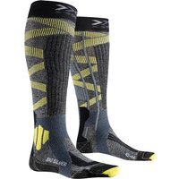 X-SOCKS Ski Silver 4.0 Skisocken Herren steel grey melange/yellow 39-41 von X-SOCKS