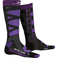 X-SOCKS Skisocken Control 4.0 Damen charcoal melange/purple 35-36 von X-SOCKS