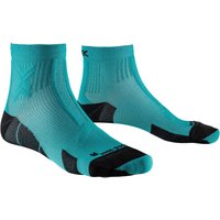 X-SOCKS Trailrun Discover Ankle Laufsocken E360 - lake green/sunset blue 45-47 von X-SOCKS