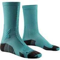 X-SOCKS Trailrun Discover Crew Laufsocken E360 - lake green/sunset blue 39-41 von X-SOCKS