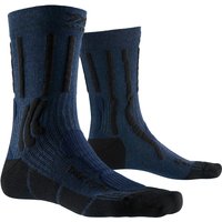 X-SOCKS Trek X CTN Trekkingsocken midnight blue melange/opal black 39-41 von X-SOCKS