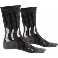 X-SOCKS Trek X Linen Trekkingsocken Damen dolomite grey melange/opal black 35-36 von X-SOCKS