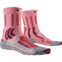 X-SOCKS Trek X Linen Trekkingsocken Damen vintage red melange/grey melange 39-40 von X-SOCKS