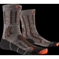 X-SOCKS Trek X Linen Trekkingsocken suede melange/x-orange/black 45-47 von X-SOCKS