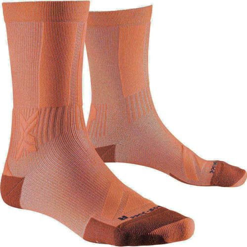 X-Socks Gravel Discover Crew Fahrradsocke Orange Unisex Grösse 35-38 von X-Socks