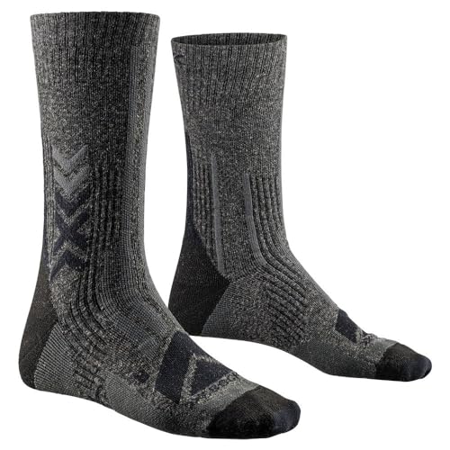 X-Socks® HIKE PERFORM MERINO CREW, Schwarz/CHARCOAL, 35-38 von X-Bionic
