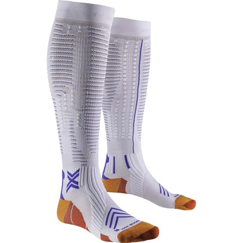 X-Socks® RUN EXPERT EFFEKTOR OTC, Weiß/Orange/TWYCE BLUE, 45-47 von X-Bionic