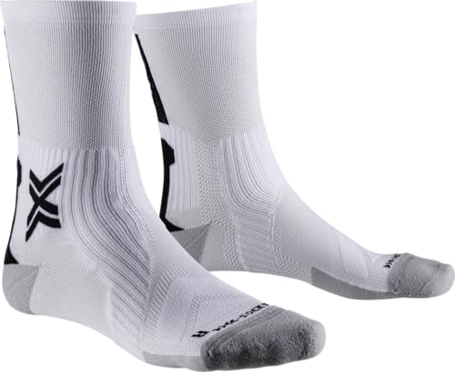 X-Socks Bike Perform Crew Fahrradsocke Weiß Unisex Grösse 42-44 von X-Socks