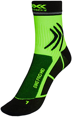 X-Socks X-Bionix Bike Pro Mid Socke B018 Opal Black/Amazonas Green 35-38 von X-Socks