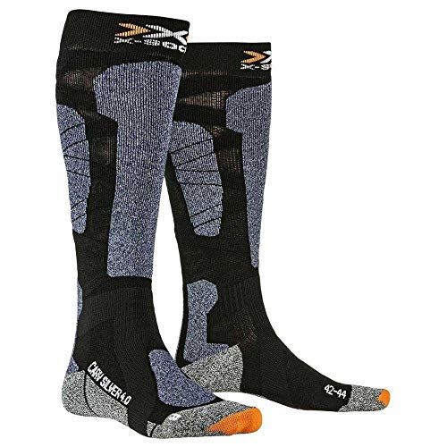 X-Socks Carve Silver 4.0 Socks, Black/Blue Melange, 39/41 von X-Bionic
