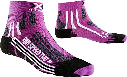 X-Socks Damen Laufstrumpf RUN SPEED TWO, Violet/Black, 37/38, X020436 von X-Socks