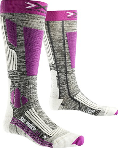 X-Socks Damen SKI RIDER 2.0 LADY Socken, Grey Melange/Violet, 41/42 X-Socks Damen SKI RIDER 2.0 LADY Socken, Grey Melange/Violet, 41/42 von X-Socks
