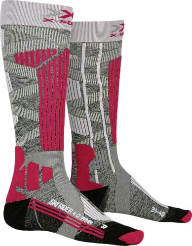 X-Socks X-Bionic Ski Rider Socks G233 Stone Grey Melange/Pink 42 von X-Bionic