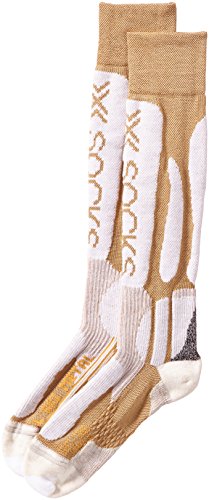 X-Socks Funktionssocken Ski Metal Lady, Gold/White, 39/40 von X-Socks
