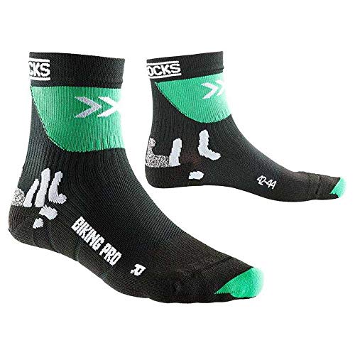 X-Socks Herren Radstrumpf BIKING PRO, Black/Green, 35/38, X020370 X-Socks Herren Radstrumpf BIKING PRO, Black/Green, 35/38, X020370 von X-Socks
