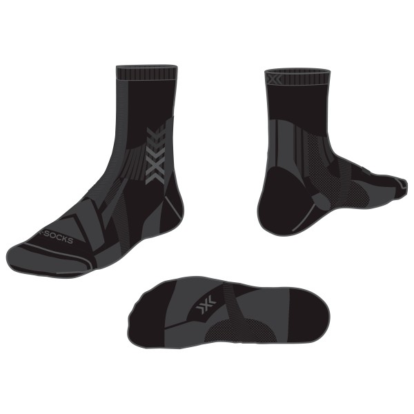 X-Socks - Hike Expert Silver Crew - Wandersocken Gr 35-38;39-41;42-44;45-47 schwarz von X-Socks