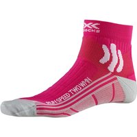 X-SOCKS Run Speed Two Laufsocken Damen flamingo pink/pearl grey 35-36 X-SOCKS Run Speed Two Laufsocken Damen flamingo pink/pearl grey 35-36 von X-SOCKS