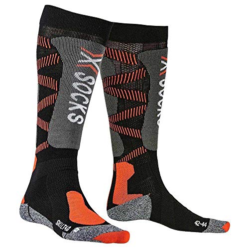 X-Socks Unisex Ski Light 4.0 Socks, black/x-Orange, 45-47 EU von X-Bionic