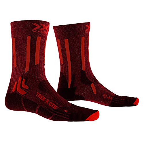 X-Socks X-Bionix Trek X Ctn Socke R009 Dark Ruby/Fire Red 35-38 von X-Socks