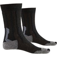 X-SOCKS Trek Silver Trekkingsocken Damen opal black/dolomite grey melange 35-36 von X-SOCKS