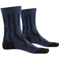 X-SOCKS Trek X CTN Trekkingsocken Damen midnight blue melange/opal black 41-42 von X-SOCKS