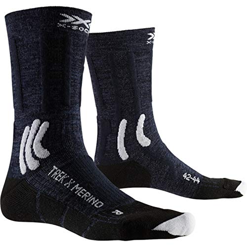 X-Socks Socks Trek X Merino, Midnight Blue/Arctic White, 42-44, XS-TS04S19U-A041-42/44 von X-Socks