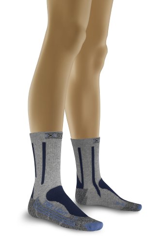 X-Socks Trekking Light Lady + 12- fach Schutz, grey/blue, Gr. 1 (35-36) von X-Socks