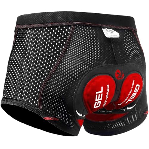 X-TIGER Herren Radunterhose Fahrradhosen mit 5D Sitzpolster Fahrrad MTB Unterwäsche Pro Bike Boxer Größe Kurze Hosen X-TIGER Herren Radunterhose Fahrradhosen mit 5D Sitzpolster Fahrrad MTB Unterwäsche Pro Bike Boxer Größe Kurze Hosen von X-TIGER
