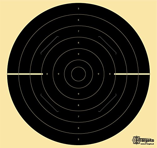Große *Duel Target Xls*/54x52 cm/geschlitzt/200 g/m² Chamois (100 Stück) von X-Targets