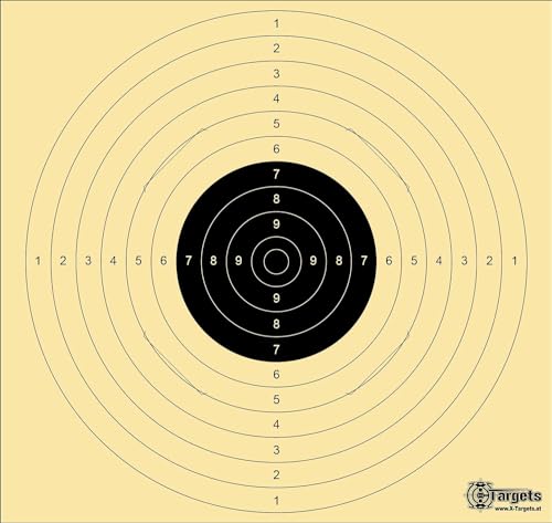 Große *Standard Target XLS* / 55x52 cm/geschlitzt/Schießscheibenkarton 200 g/m² (5 Stück) von X-Targets