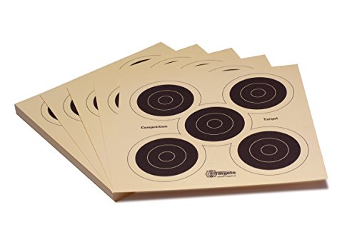 Zielscheiben *Competition Target* / 26x26 cm/Schießscheibenkarton 200 g/m² Chamois (100 Stück) von X-Targets