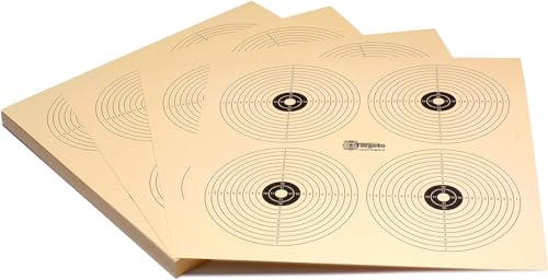 Zielscheiben *Target X4R* / 26x26 cm/Schießscheibenkarton 200 g/m² Chamois (50 Stück) von X-Targets