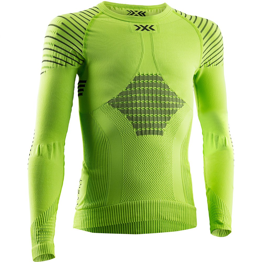 X-bionic Invent 4.0 Long Sleeve Base Layer Grün 10-11 Years Junge von X-bionic