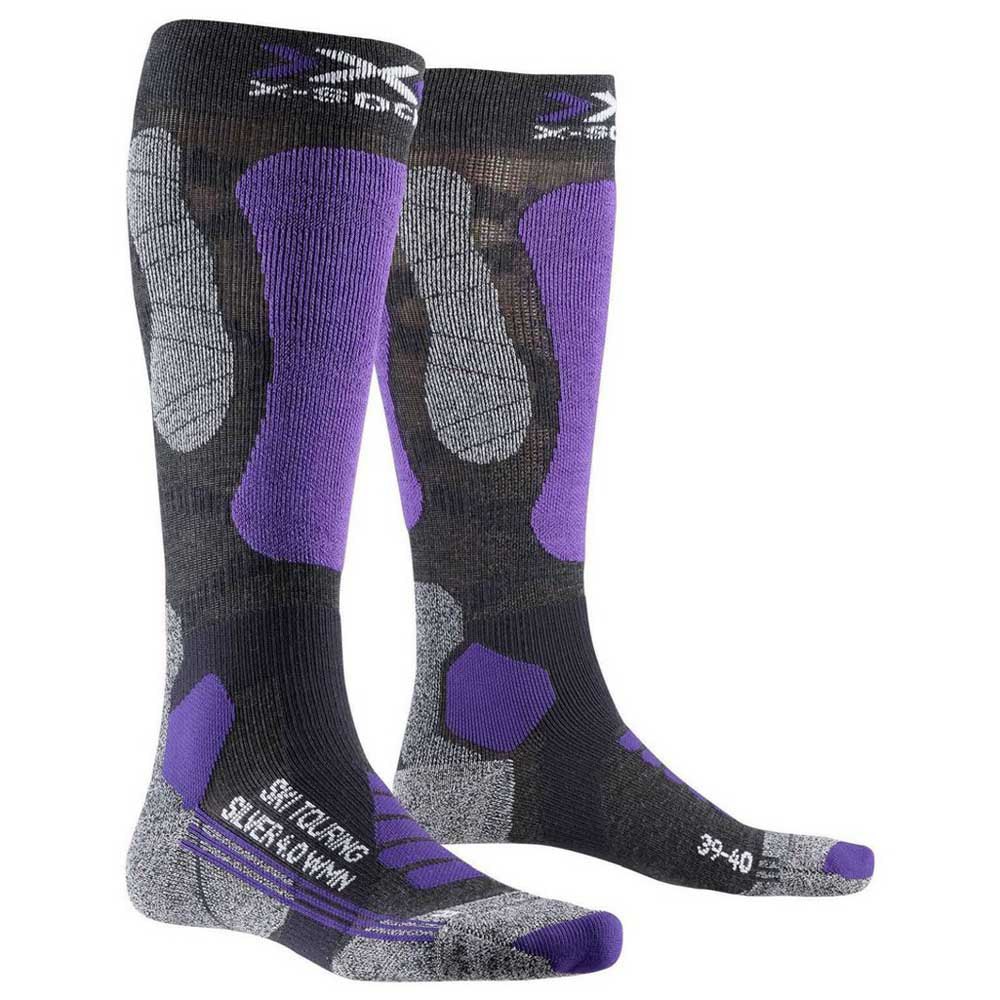 X-socks Ski Touring Silver 4.0 Socks Grau,Lila EU 39-40 Frau X-socks Ski Touring Silver 4.0 Socks Grau,Lila EU 39-40 Frau von X-socks