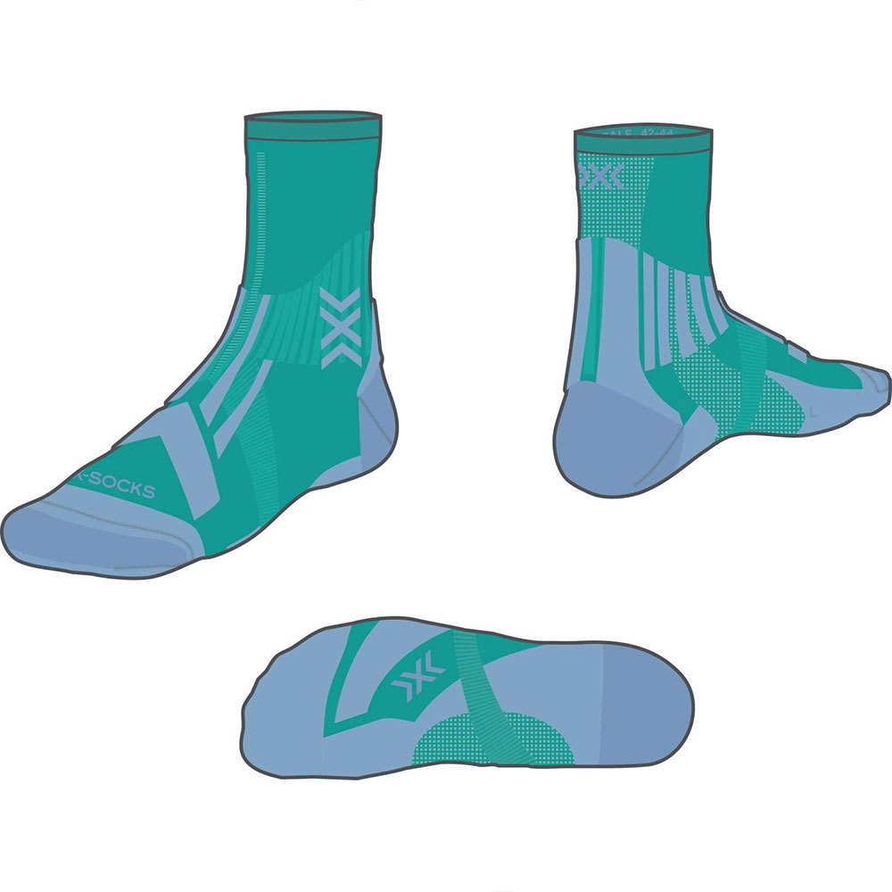 X-socks Trail Run Perform Crew Socks Mehrfarbig EU 35-38 Mann von X-socks