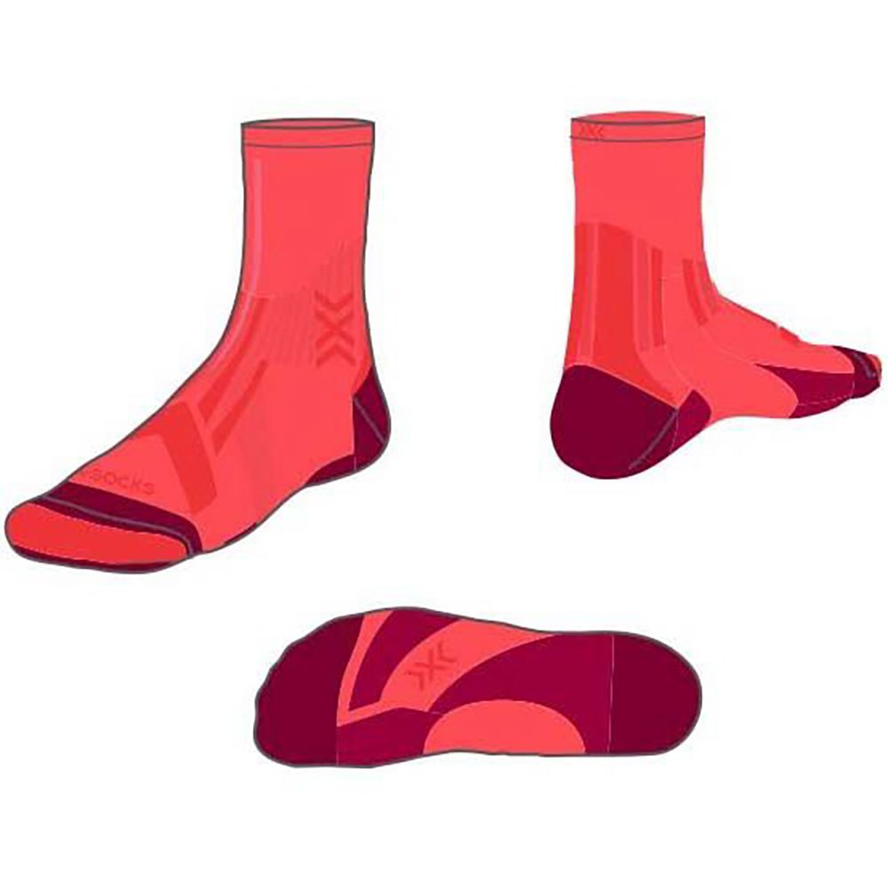 X-socks Trail Run Perform Crew Socks Rot EU 39-41 Mann von X-socks