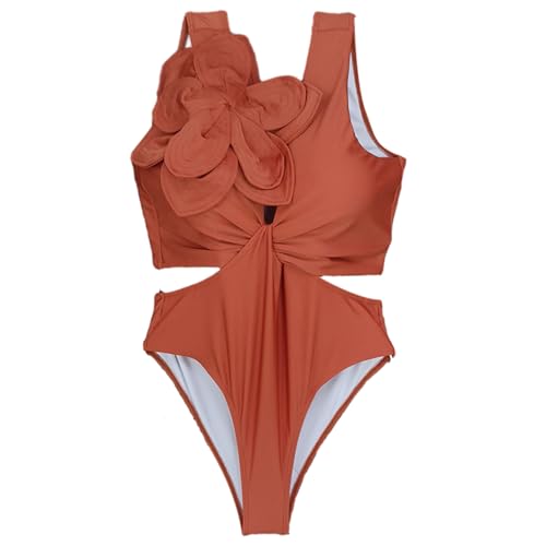 XAGMODSHN Gepolsterter Damen-Badeanzug, Push-Up-Monokini, Badeanzug, Bauchkontrolle, Bademode von XAGMODSHN