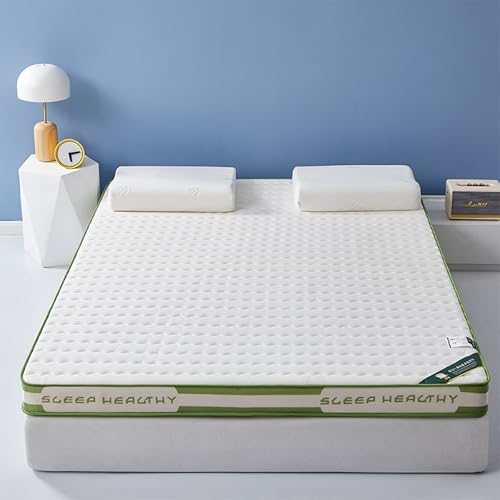 XANAYXWJ 3,5 Zoll extra Dicke Matratze Enhancer Latex Memory Foam Füllungsmedium Firma Hybrid Matratze gesteppt bequem Soft (Style3, Doppel 150 * 190 * 9 cm) von XANAYXWJ