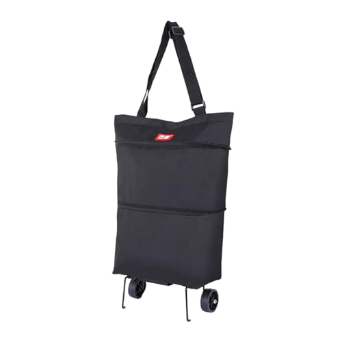 XANAYXWJ Einkaufstrolley, Einkaufstrolley-Tasche, Einkaufstaschen für Trolley, Einkaufstrolley, Trolley-Tasche, faltbar, wasserdicht, strapazierfähig, für Supermarkt-Camping von XANAYXWJ