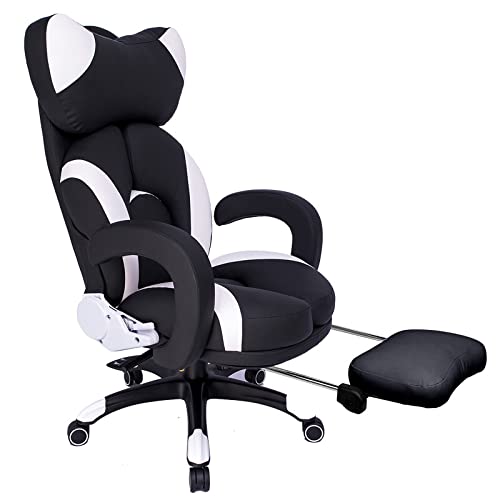 XANAYXWJ Ergonomischer Gaming-Stuhl mit hoher Rückenlehne im Racing-Stil, Racing Office Ergonomischer Computer-PC-Verstellbarer Drehstuhl, robuster ergonomischer Computer-Büroschreibtischstuhl. von XANAYXWJ