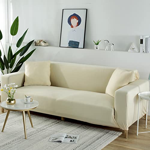 XANAYXWJ Hochelastischer Khaki-Sofabezug, stilvoller und langlebiger Schonbezug für 3-Sitzer-Sofa (190 x 30 cm). Universeller Möbelschutz, passend für 1-, 2-, 3-, 4- und 5-Sitzer-Sofas aus von XANAYXWJ