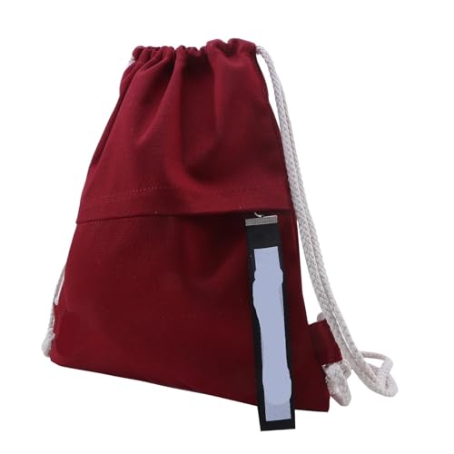 XANAYXWJ Kordelzug-Taschen, Canvas-Rucksack mit Kordelzug, Schule, Fitnessstudio, Kordelzug, lässiger String-Rucksack, Schulrucksack für Teenager und Frauen für draußen von XANAYXWJ