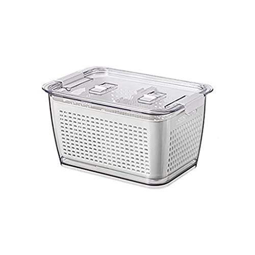 XANAYXWJ Küchen-Kühlschrank-Aufbewahrungsbox mit Deckel, Lebensmittel-Aufbewahrungsbehälter, Aufbewahrungsbox, Kühlschrank, Wiederverwendbare Aufbewahrungsbox (Größe: L) (L) von XANAYXWJ